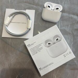 Airpod 3 generation White Wireless Earbuds with Charging Case